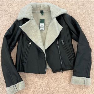 Faux leather jacket